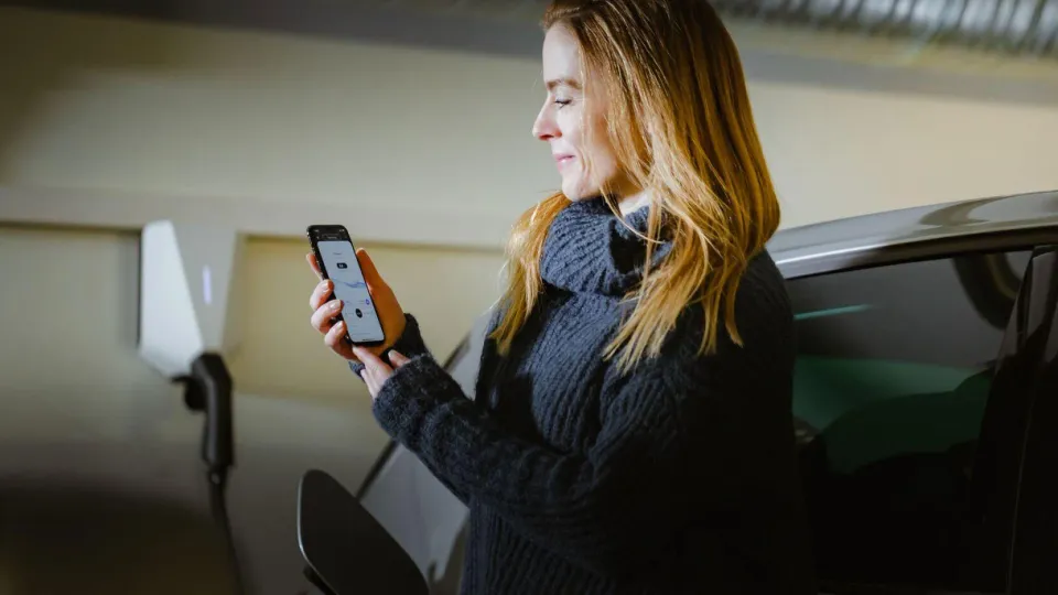 Mobilapp för styrning och uppföljning av elbilsladdning