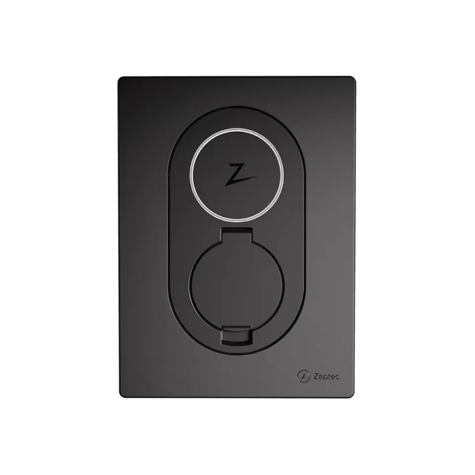 Svart Zaptec Go-laddbox
